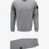 Stone Island Clothing Grey Compass Badge Crew Neck Tracksuit