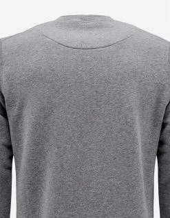 Stone Island Grey Compass Badge Sweatshirt Clothing