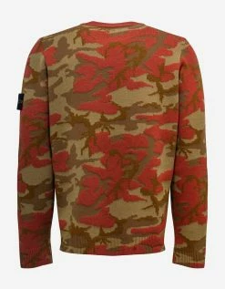 Stone Island Heritage Camo Wool Sweater Clothing