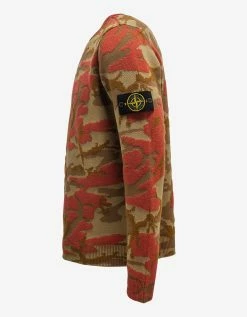 Stone Island Heritage Camo Wool Sweater Clothing