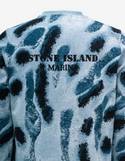Stone Island Marina Graphic Print Sweatshirt Clothing