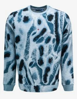Stone Island Marina Graphic Print Sweatshirt Clothing