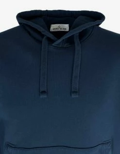 Stone Island Clothing Navy Blue Compass Logo Hoodie