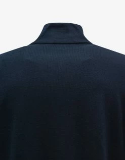 Outlet 💯 Stone Island Navy Blue Zip Knitted Cardigan 👏 9 Stone Island Navy Blue Zip Knitted Cardigan