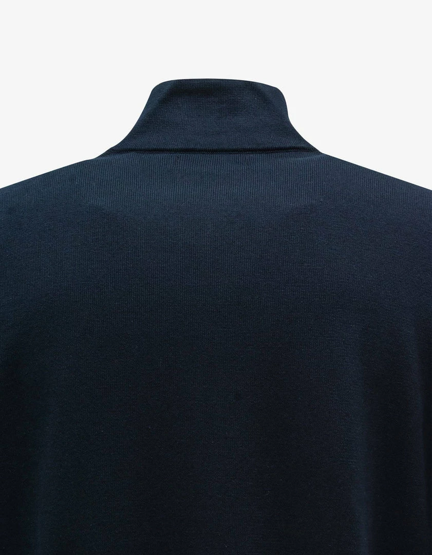 Outlet 💯 Stone Island Navy Blue Zip Knitted Cardigan 👏 6 Stone Island Navy Blue Zip Knitted Cardigan