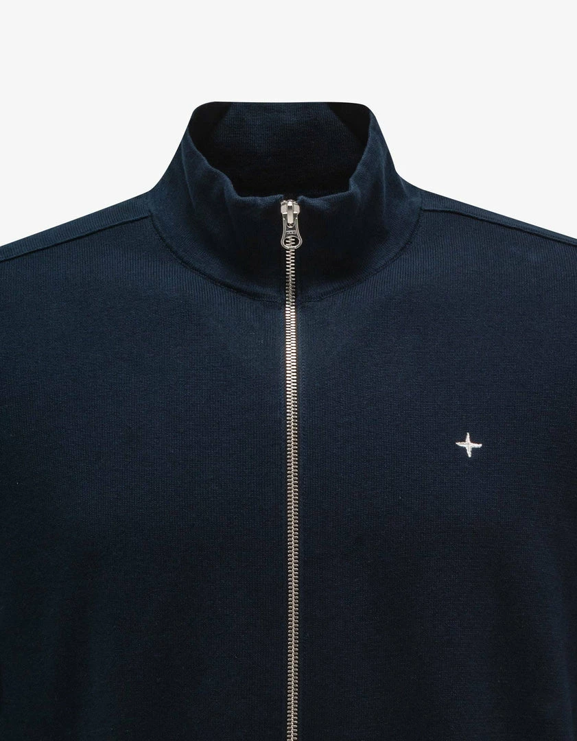 Outlet 💯 Stone Island Navy Blue Zip Knitted Cardigan 👏 5 Stone Island Navy Blue Zip Knitted Cardigan