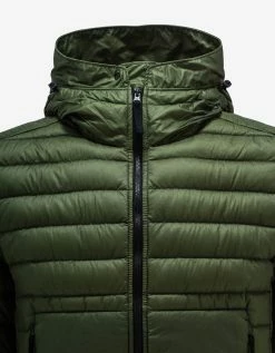 Stone Island Olive Bio-Based Ripstop Nylon Down Jacket Clothing