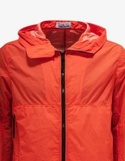 Stone Island Orange Naslan Light Watro Windbreaker