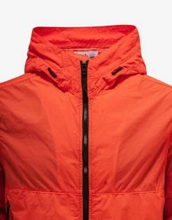 Stone Island Orange Naslan Light Watro Windbreaker