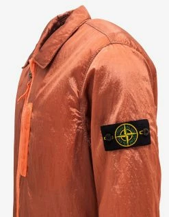 Stone Island Peach Nylon Metal Overshirt Clothing