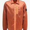 Stone Island Peach Nylon Metal Overshirt Clothing