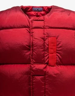 Stone Island Red Nylon Metal Down Gilet