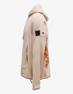 Stone Island Shadow Project Clothing Beige Chapter 2 Graphic Hoodie