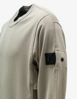 Stone Island Shadow Project Sand Mesh Detail Sweatshirt