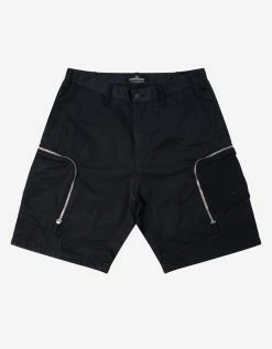 Stone Island Shadow Project Clothing Black Bermuda Cargo Shorts