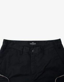 Stone Island Shadow Project Clothing Black Bermuda Cargo Shorts