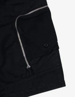 Stone Island Shadow Project Clothing Black Bermuda Cargo Shorts