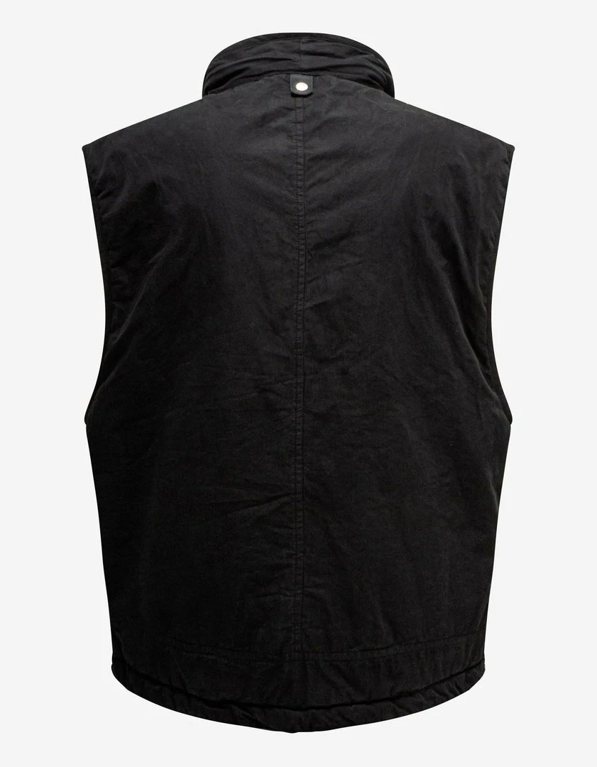 Cheapest 🎁 Stone Island Shadow Project Black Brushed Cotton Nylon Tela Gilet Clothing ✔️ 4 Stone Island Shadow Project Black Brushed Cotton Nylon Tela Gilet Clothing
