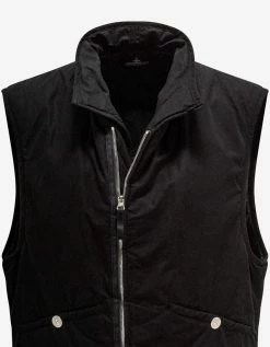 Cheapest 🎁 Stone Island Shadow Project Black Brushed Cotton Nylon Tela Gilet Clothing ✔️ 9 Stone Island Shadow Project Black Brushed Cotton Nylon Tela Gilet Clothing