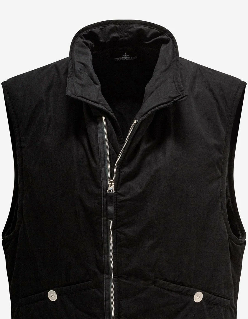 Cheapest 🎁 Stone Island Shadow Project Black Brushed Cotton Nylon Tela Gilet Clothing ✔️ 6 Stone Island Shadow Project Black Brushed Cotton Nylon Tela Gilet Clothing
