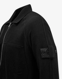 Stone Island Shadow Project Black Chest Pocket Zip Cardigan