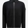 Stone Island Shadow Project Black Chest Pocket Zip Cardigan