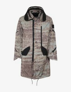 Stone Island Shadow Project Clothing DPM ChinΓ© Rust Brown Articulated Fishtail Parka