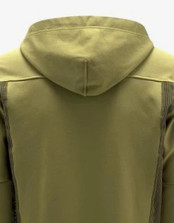 Stone Island Shadow Project Green Mesh Vent Hoodie Clothing