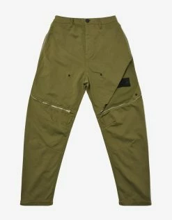 Stone Island Shadow Project Green Vented Panel Trousers Clothing