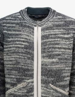 Stone Island Shadow Project Clothing Grey Chapter 2 Knitted Cardigan