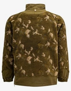 Stone Island Shadow Project Khaki Camo Fleece Sweater Clothing