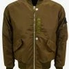 Stone Island Shadow Project Khaki Hollowcore Poly Light Bomber Jacket Clothing