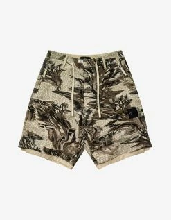 Stone Island Shadow Project Khaki Printed Bermuda Shorts