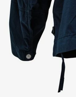 Stone Island Shadow Project Clothing Navy Blue HD Pelleovo Cotton-TC Short Parka Jacket
