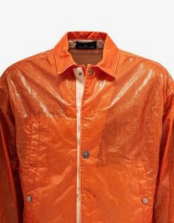 Stone Island Shadow Project Orange Glass Linen-TC Jacket Clothing