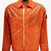Stone Island Shadow Project Orange Glass Linen-TC Jacket Clothing