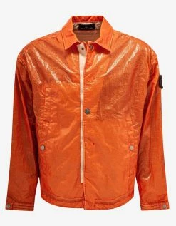 Stone Island Shadow Project Orange Glass Linen-TC Jacket Clothing