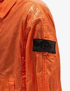 Stone Island Shadow Project Orange Glass Linen-TC Jacket Clothing