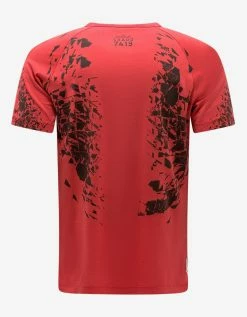 Stone Island Shadow Project Red Geometric Graphic T-Shirt