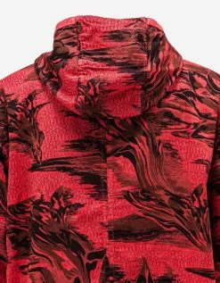 Stone Island Shadow Project Red Printed Linen Cordura-TC Jacket