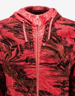 Stone Island Shadow Project Red Printed Linen Cordura-TC Jacket