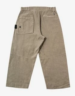 Stone Island Shadow Project Sand Linen-Blend Cropped Trousers