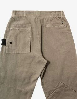 Stone Island Shadow Project Sand Linen-Blend Cropped Trousers