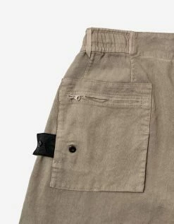 Stone Island Shadow Project Sand Linen-Blend Cropped Trousers