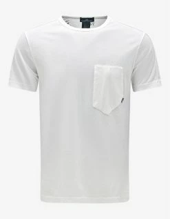 Stone Island Shadow Project Clothing White Geometric Graphic T-Shirt