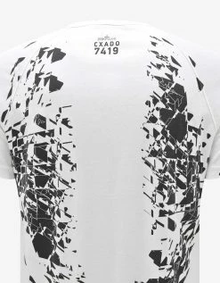 Stone Island Shadow Project Clothing White Geometric Graphic T-Shirt
