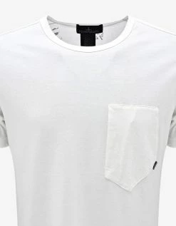 Stone Island Shadow Project Clothing White Geometric Graphic T-Shirt