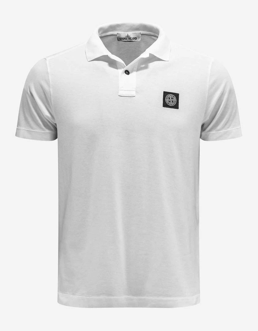 Wholesale ๐ Stone Island Clothing White Compass Logo Polo T-Shirt ๐ 3 Stone Island Clothing White Compass Logo Polo T-Shirt