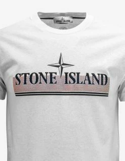 Stone Island White Tricromia One Print T-Shirt