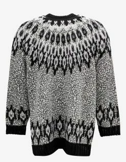Valentino Animalier Graphic Wool Sweater